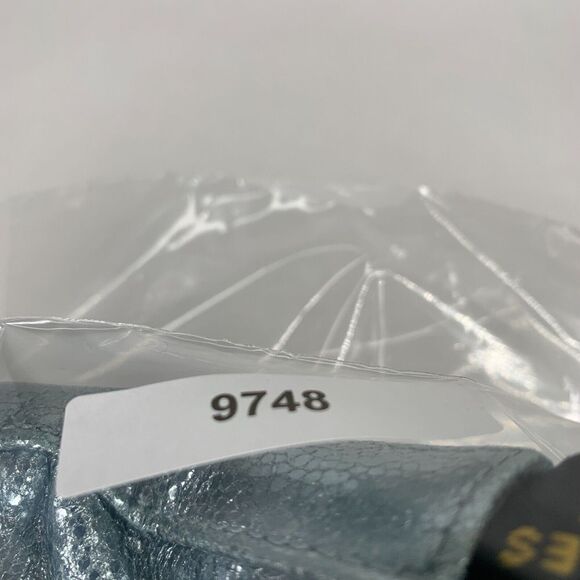 Dr Martens 1460 Boots Juniors 4 Blue Silver Glitter Combat - Picture 9 of 9